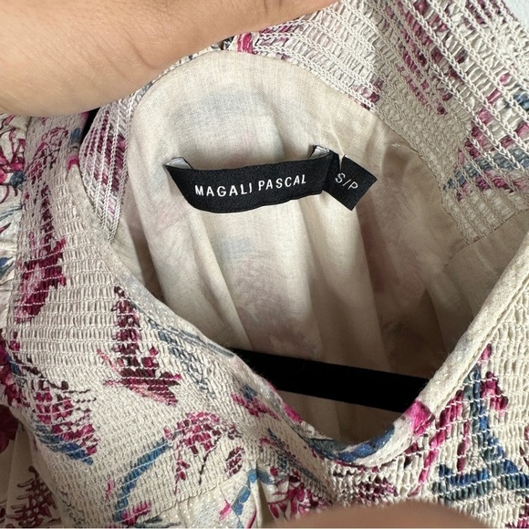 Anthropologie Magali Pascal Floral Puff Sleeve Midi Dress sz S - Picture 6 of 8